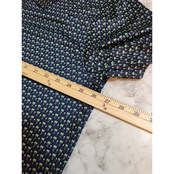 BCG Golf Men's Blue Tree Pattern Short Sleeve Collared Golf Polo Shirt Size 3XL - Picture 6 of 7